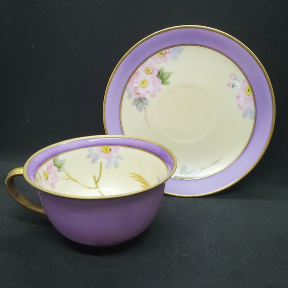 Handpainted Noritake Teacup and Saucer Stunning Unique Gorgeous 😍 - Picture 5 of 10